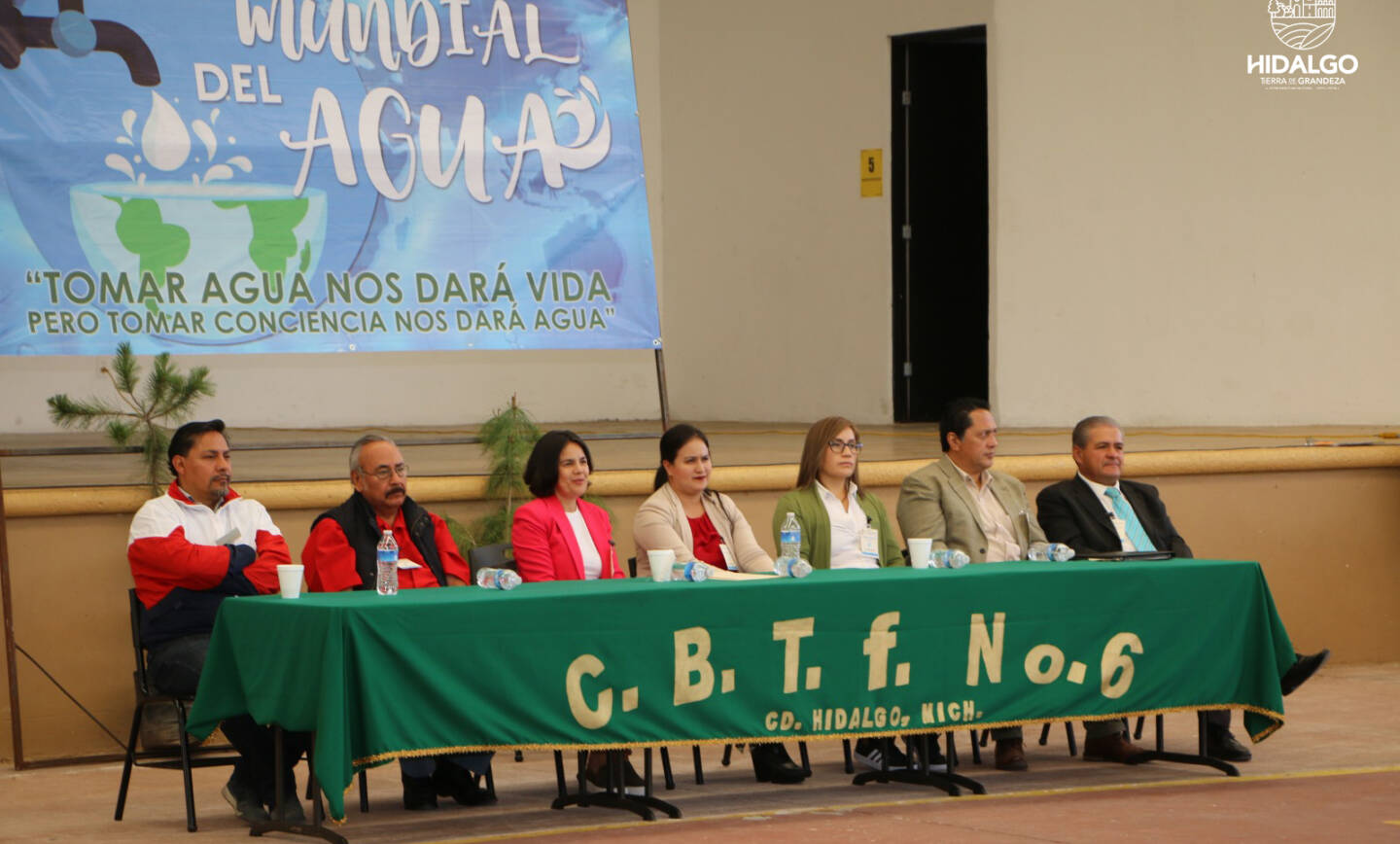 Conmemoración del Día Mundial del Agua en el Centro de Bachillerato Tecnológico Forestal No. 6 (CBTF No. 6).