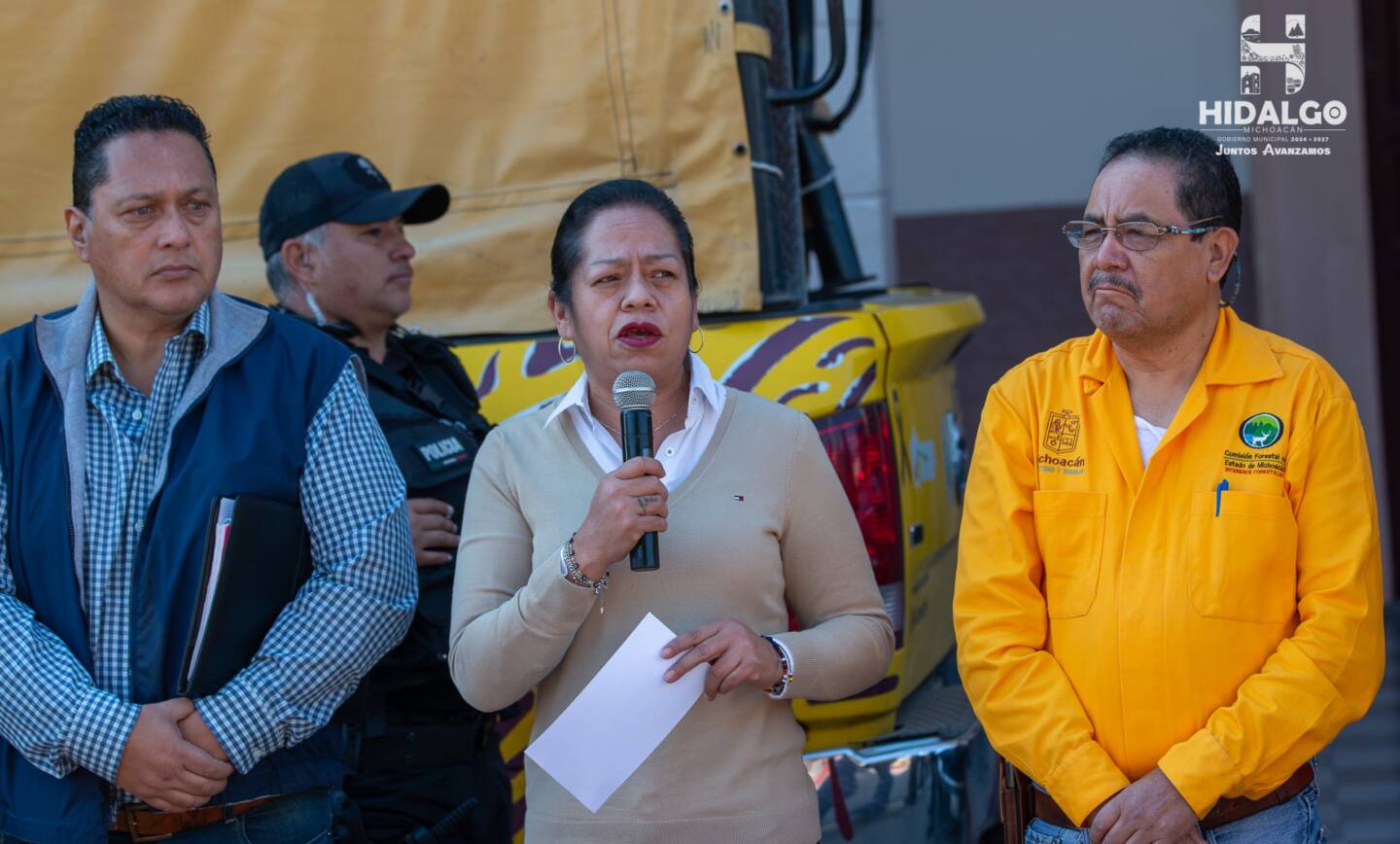 Jeovana Alcántar, arranco los trabajos de Prevención y Combate de los Incendios Forestales.
