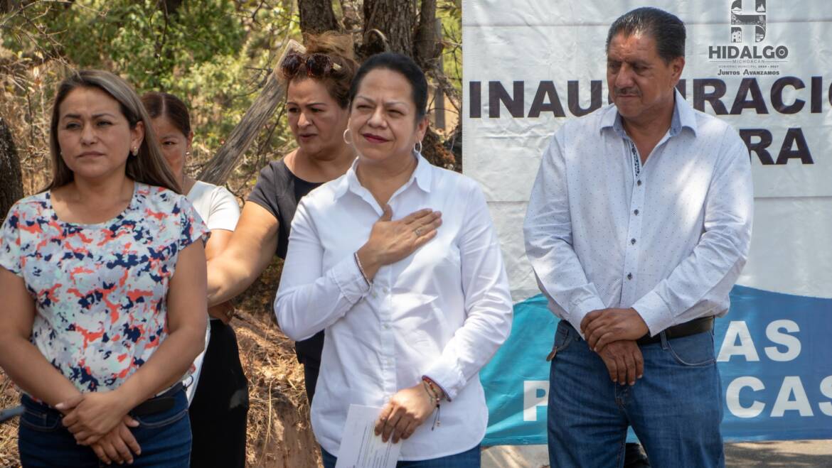 Jeovana Alcántar, Inauguró la Segunda Etapa de la Pavimentación Asfáltica del camino de acceso a la Secundaria Técnica 151 de la Col. La Verónica.